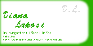 diana laposi business card